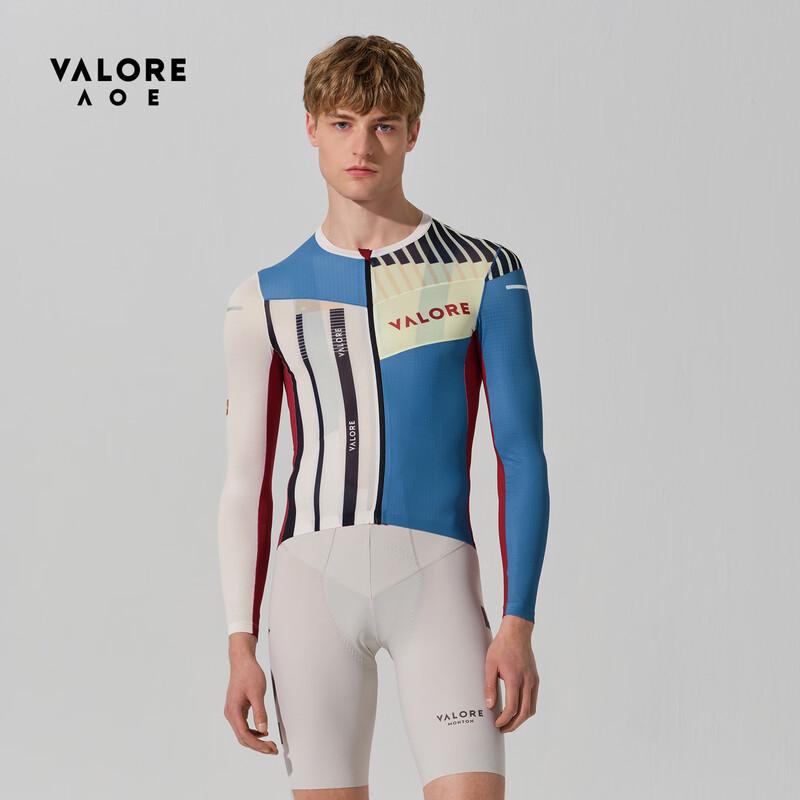 VALORE AOE Pánský geometrický patchworkový cyklistický dres