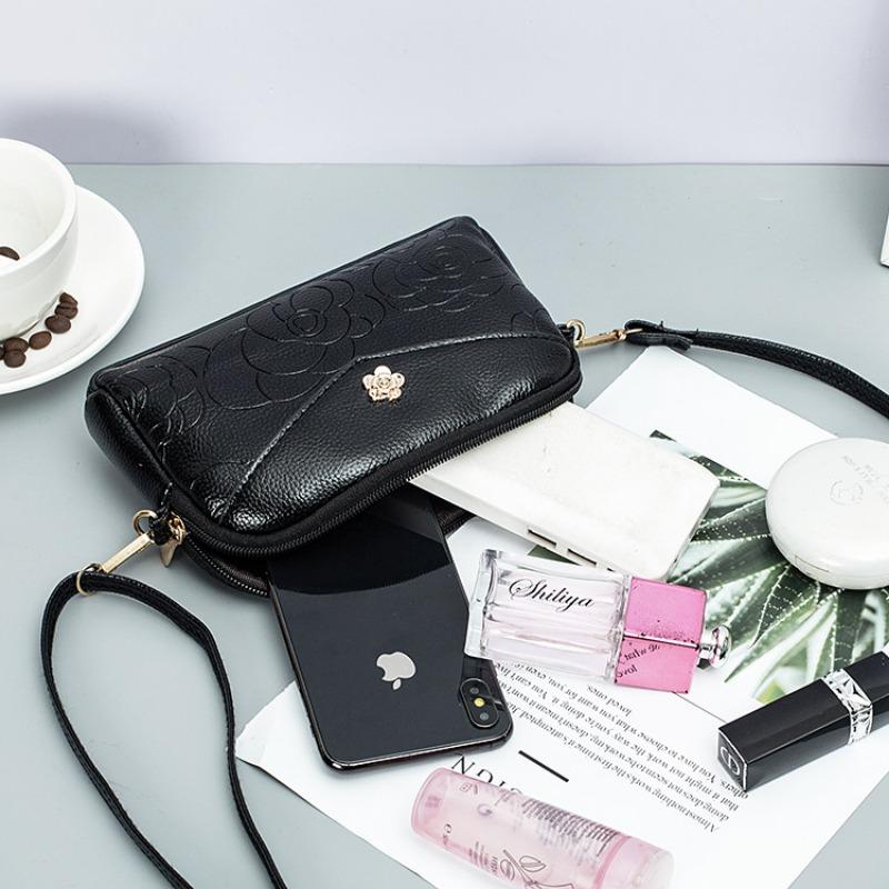 Mała torba damska letnia nowa mini damska torba na ramię wielowarstwowa modna duża pojemność torba listonoszka pu damska torba