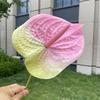 10pcs Large Anthurium Artificial Flower 20cm JHead Burgundy Fake Flower Stems for Wedding Home Floral Arrangement Decoration