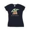 STAR WARS Womens/Ladies The Mandalorian Grogu Snacks Meme Cotton T-Shirt