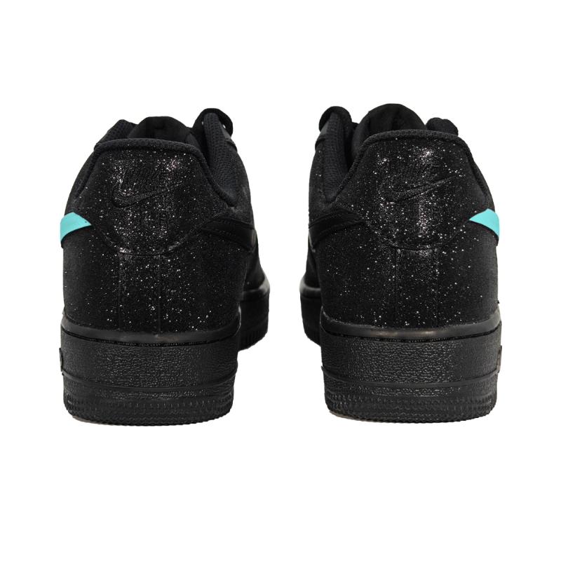 Nike Air Force 1 Baby's Breath Lightweight Height Increasing Low top Skateboard Shoes Unisex Black Lake Green CW2288-001(Team133-)