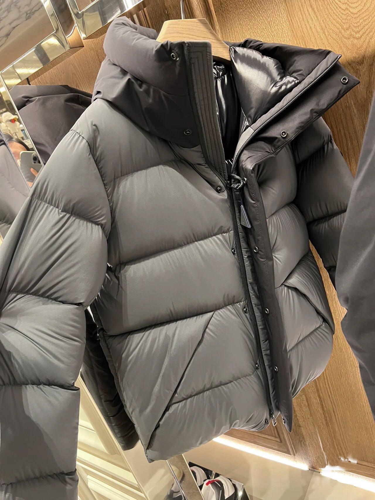 Зимняя черная мужская и женская короткая пуховая куртка 2024 - Свободная, плотная, теплая и модная 3XL