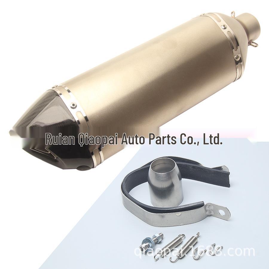 Universal Carbon Fiber Hexagon Exhaust Muffler for Large Displacement Sports Motorcycles - 51MM