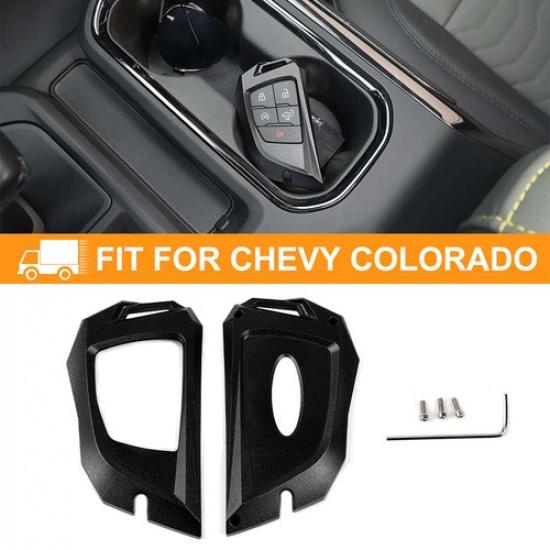 Black Key Fob Case Protector Cover Trim For Chevy SilveradoSuburbanTahoe +