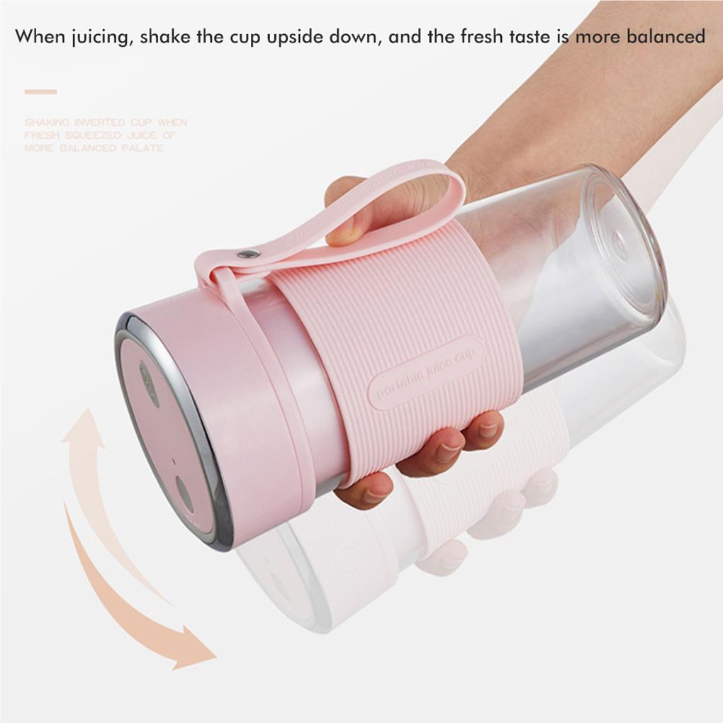 ABS Electric Juicer Cup Handheld Replacement USB 1200mAh Battery Powered 21000RPM Bottle Squeezer Extractor with Lanyard