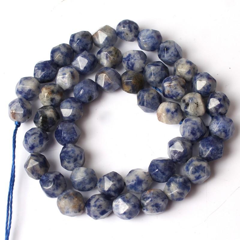 4/6/8/10/12mm Natural Faceted Pink Green Chalcedony Jades Stone Round Beads for Jewelry Making 15''