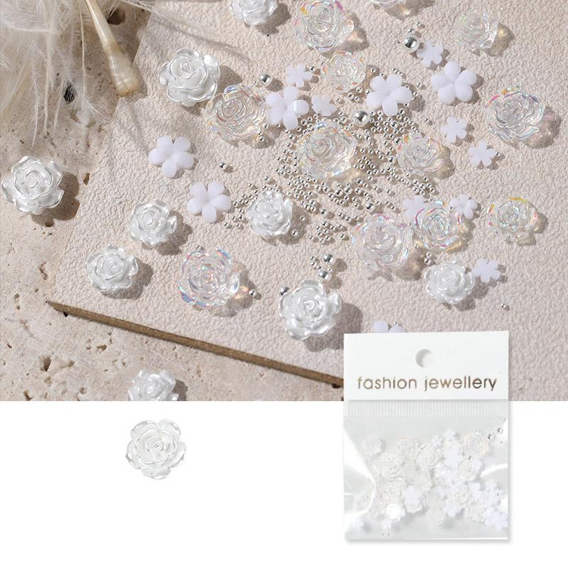 Nagelkunst Kamelie Schmuck Harz Blume Nageldekoration Nagelkunst Schmuck Zubehör