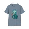 Unisex Softstyle T-Shirt Frozen Zombie Candy Cane Tongue Funny Christmas Holiday