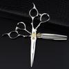 6.0 Inch CM-01 Wall Double-sided Sword Back, Hair Scissors, Hair Scissors, Flat Scissors, Bangs Scissors, Tooth Scissors H