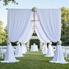 Wedding Stretch Fabric Rod Pocket Curtain for Scenic Decor
