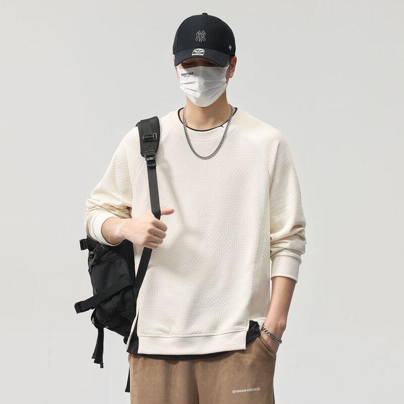 

Мужской вафельный свитер с длинным рукавом M