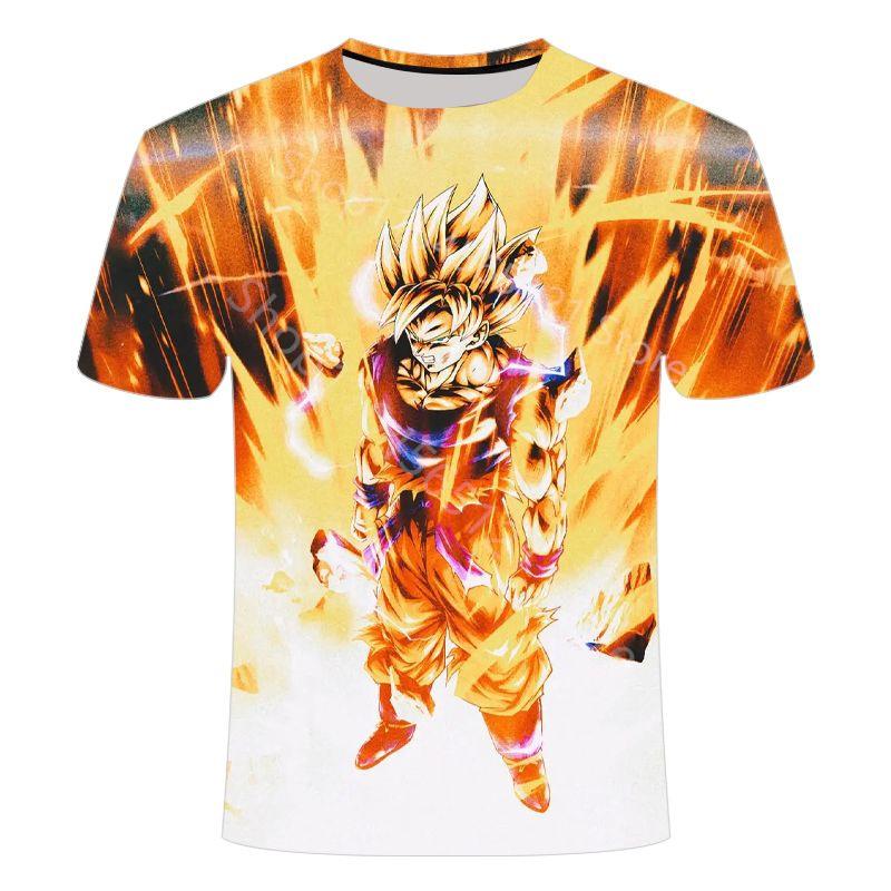 2026 Stylish Summer Dragon Ball Super Men's Tee Casual Anime Kids