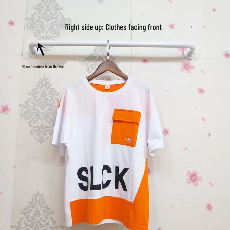 Wall-Mounted Clothing Display Rack for Children's and Women's Apparel