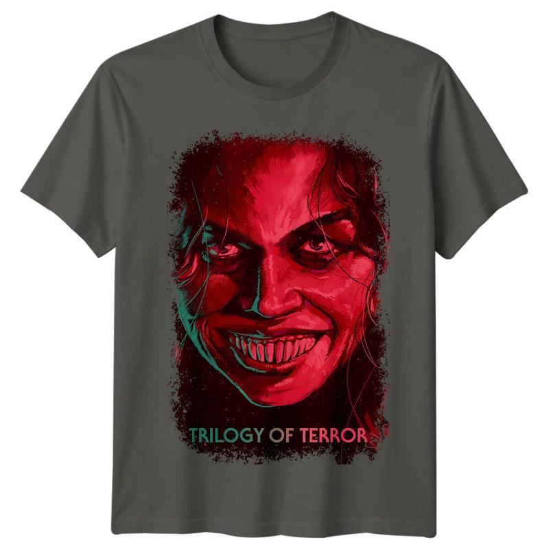 Trilogie de la terreur () T-shirt Inspiré d'une Affiche de Film Rétro s Tee Unisexe