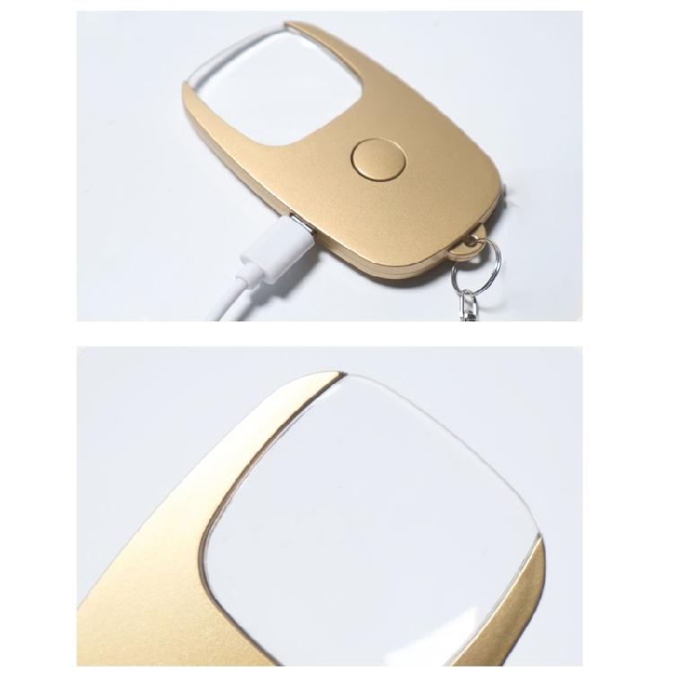 Keychain Magnifier with LED Light USB Rechargeable Magnifying Glass for Newspaper Reading Magnifying Lens Eye Loupe