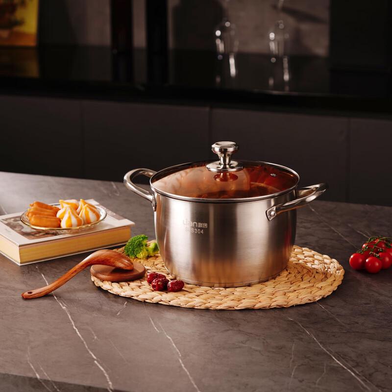 LIAN 24cm Stainless Steel Multi-Function Soup Pot