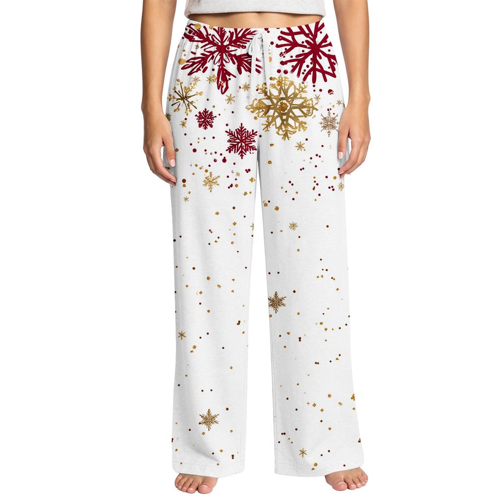 Women's Christmas Print Pajama Pants