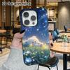 Phone Case: 2D Flat Design Suitable for iPhone 18, 17, 16, 15, 14, 13 Pro Film Protective Case, Couple Style, Starry Sky and Grassland, Christmas and 