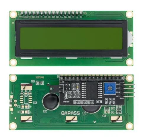 1pcs LCD1602 I2C Display Module Blue Green Screen 5V PCF8574 IIC Adapter Llate for Arduino