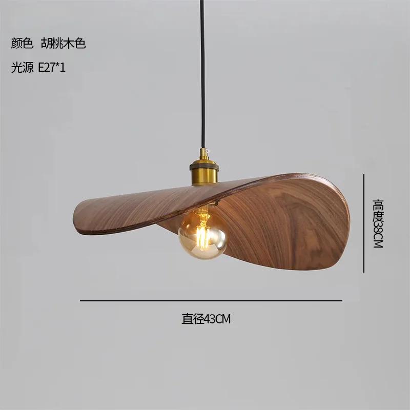 

Подвесной светильник в японском стиле Zen Creative Restaurant, новый китайский гостевой бар, столик, отель, домашний отель, подвесной светильник из орехового дерева Warm White