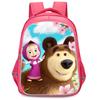 Masha And Bear School Bag Elementary School Cartoon High Definition Printing Large Capacity Zipper Oxford Lightweight Ridge Backpack