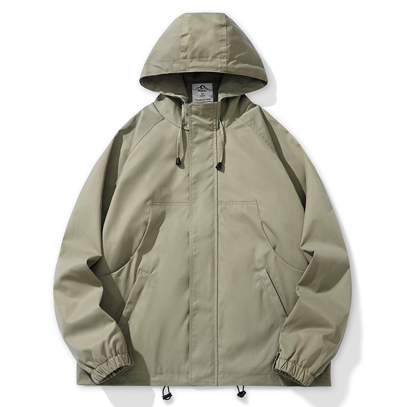 Tide Brand Outdoor Mountaineering Windproof Jacket Men'S Loose Large Size Sports Function Hooded Tooling Outside