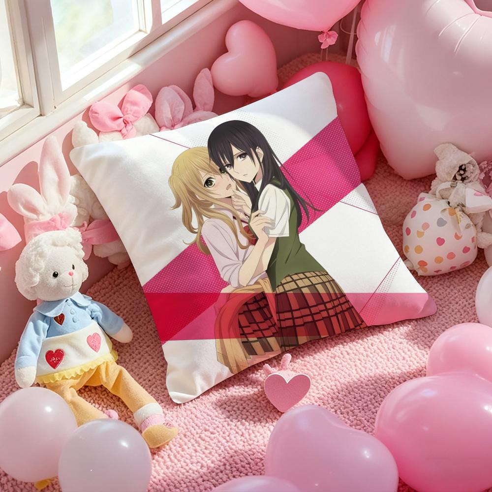 Anime Hot C-Citrus Cushion Cover Pattern Printed Pillowcase for Living Room Sofa Cushion Cover & Bedroom Decor