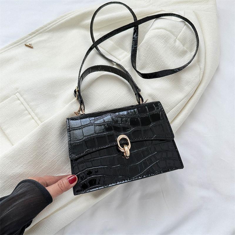 Trendy Pu Small Square Handbag Versatile Crossbody Bag For Everyday Use