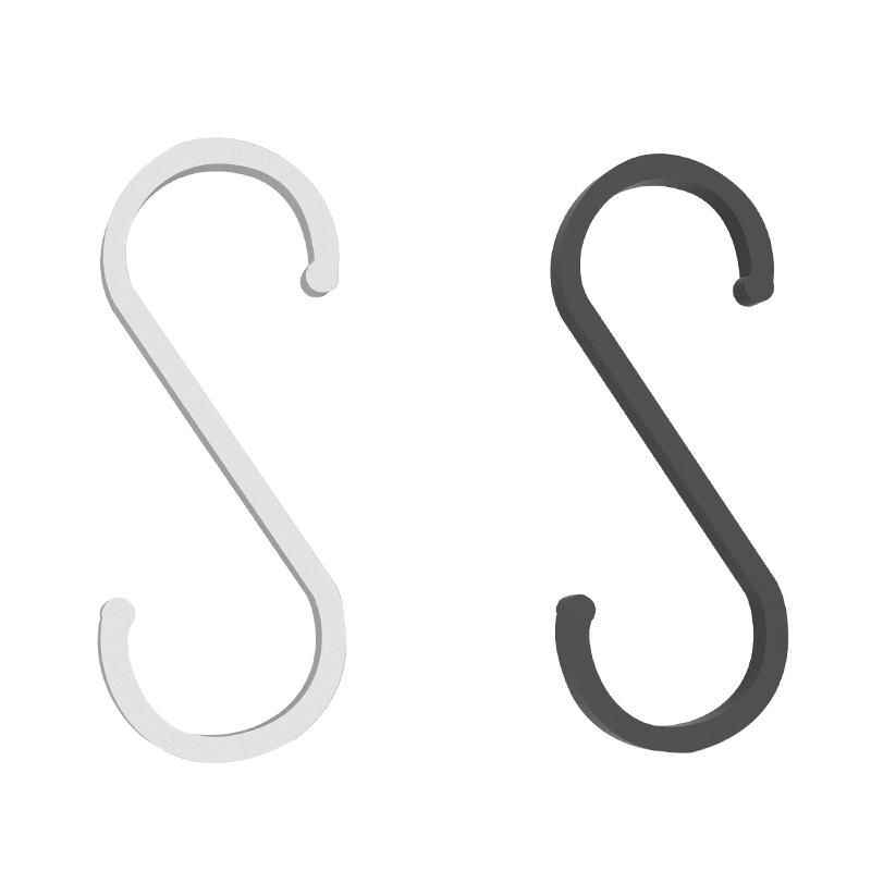 8 Pcs Aluminium Alloy S Shape Hooks Practical Kitchen Railing Hanger Hook Clasp Holder Hooks For Hanging Clothes Handbag