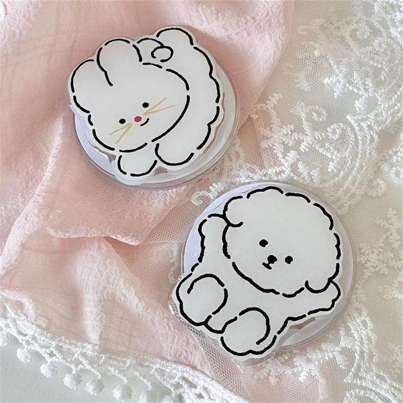 Korean Cute Cookie  Dog Rabbit  For Magsafe Magnetic Phone Griptok Grip Tok  Stand For iPhone Foldable Wireless Charging Holder