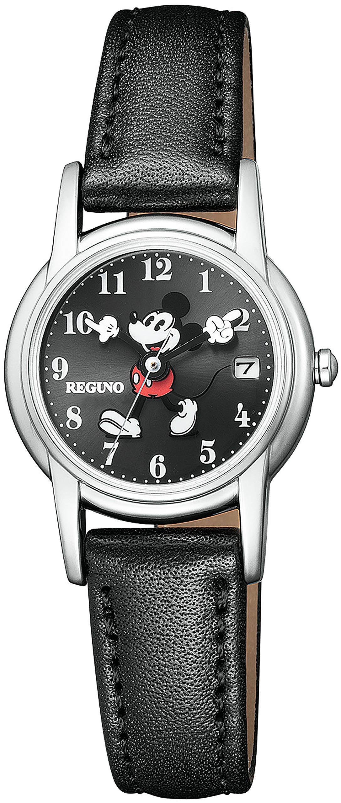 

REGNO Solar Tech Wristwatch Disney Collection Model Black [CITIZEN] Mickey Mouse KP7-118-50 Women s