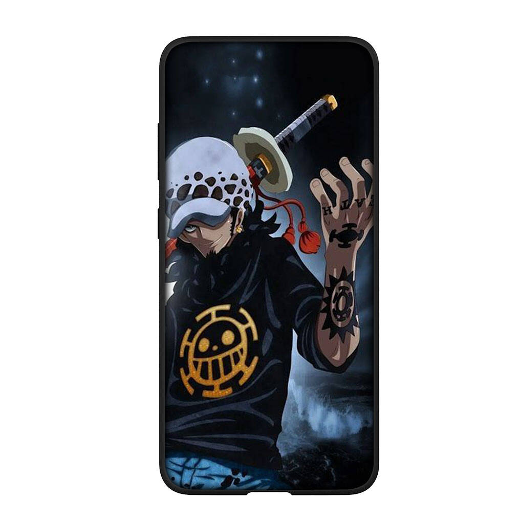 for Samsung Galaxy S25 S24 S23 S22 Ultra FE Plus A17 A37 A57 A56 A55 A06 A16 A15 A36 A26 A35 A05 A25 A54 A34 Case Trafalgar Law Luffy One Piece Anime