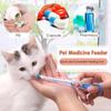 1 Set Pet Pills Applicator Cat Dogs Syringe Medicine Water Milk Feeder Insect Repellent Supplies Can Clip Pills Pet Water Feeder