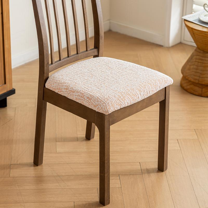 1/2/4/6PCS Elastic Jacquard Chair Cover Thicken Chenille Fabric Dust-proof Durable Dining Table Chair Protector Home Hotel Decor