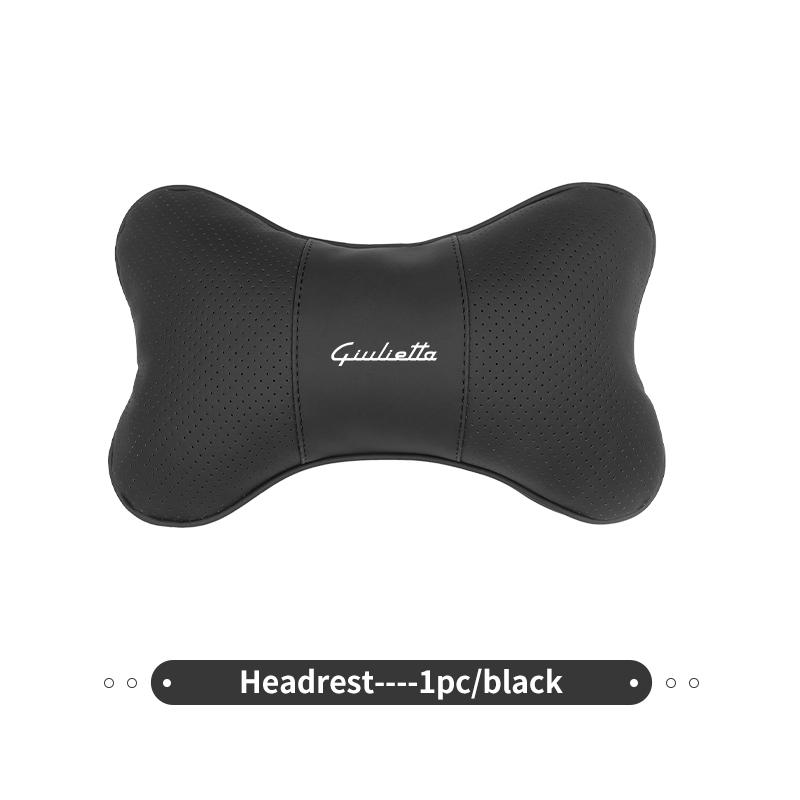 Car Headrest Neck Pillow Lumbar Support Cushion Interior Accessories For Alfa Romeo GT Stelvio F1 Brera Volante Tonale Gloria