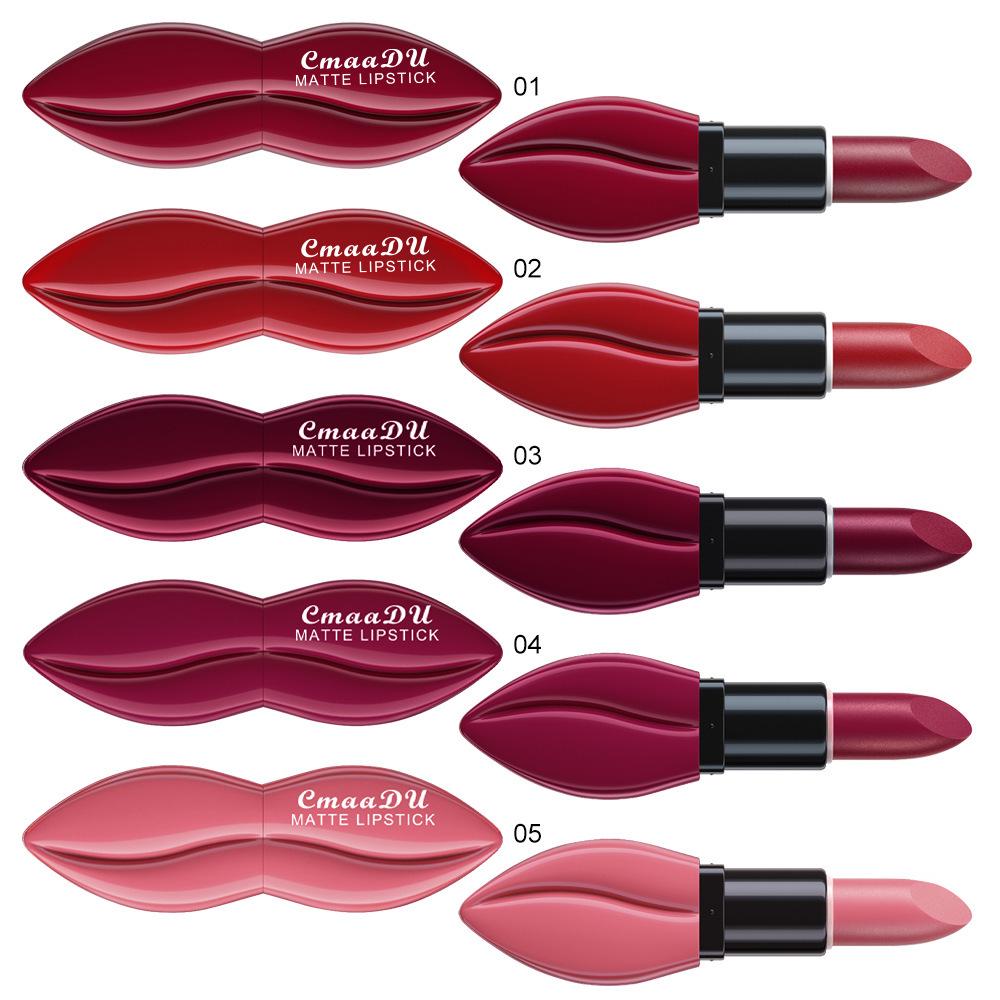 CmaaDu Matte 10-Color Velvet Lipstick - Long-Lasting, Moisturizing, Fade-Resistant
