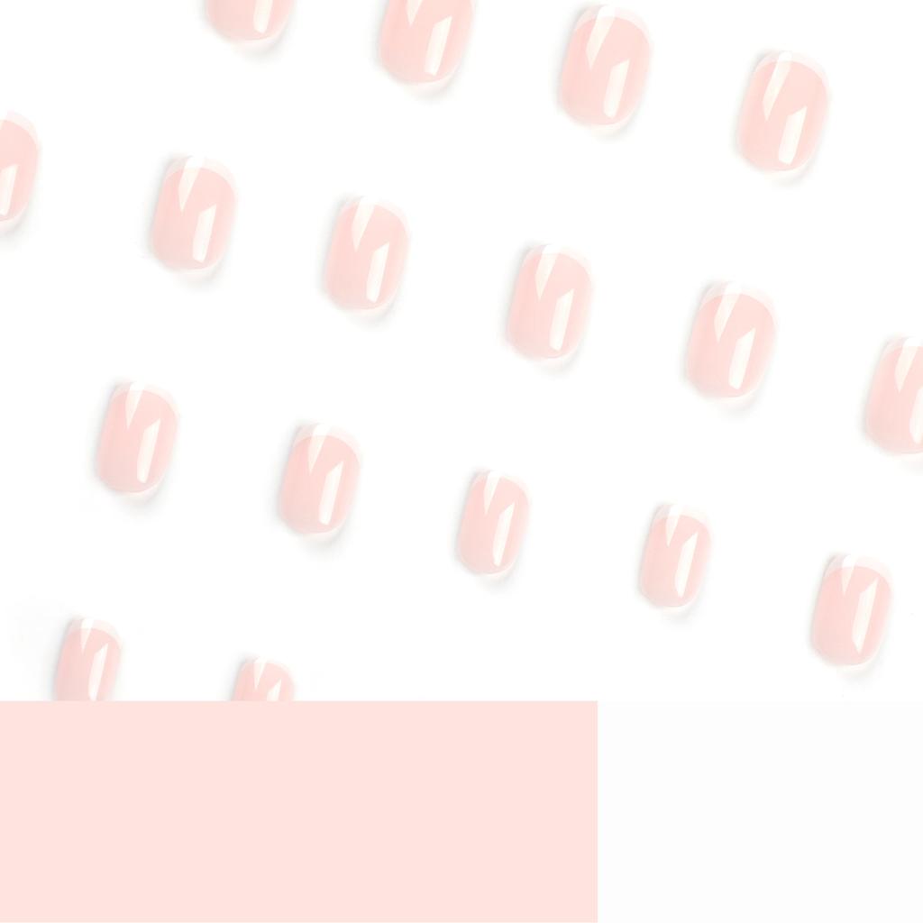 24 Pieces Nail Art Wearing Nail Nude Nail Sticker Nail Art Piece Wearing Nail Piece Fake Nail Simple Nail Piece