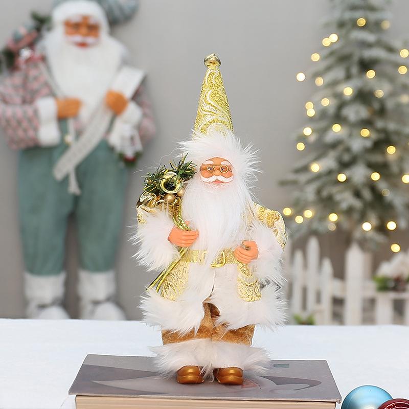 

Рюкзак Стоящая Кукла Санта Клауса Фестивальное Украшение Орнамент Орнамент ПВХ Тканевый Материал S