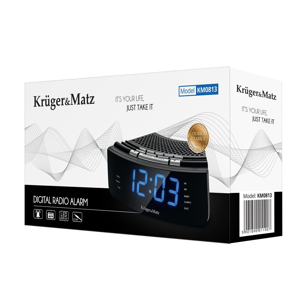 AM FM AUX alarm clock radio Kruger&Matz