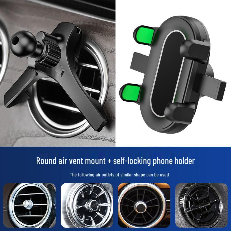 Car Phone Holder Base: Non-Obstructive Side Vent Mount for In-Car Navigation