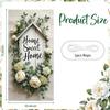 Home Sweet Home Door Cover Housewarming Party Decorations Door Banner Welcome Home Floral Backdrop Decor Greenery Leaves New Home Party Photography