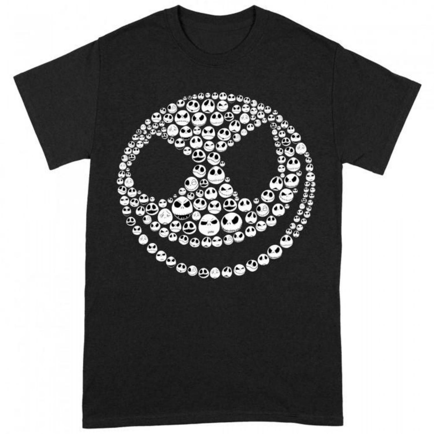 Nightmare Before Christmas Unisex Adult Little Heads T-Shirt S