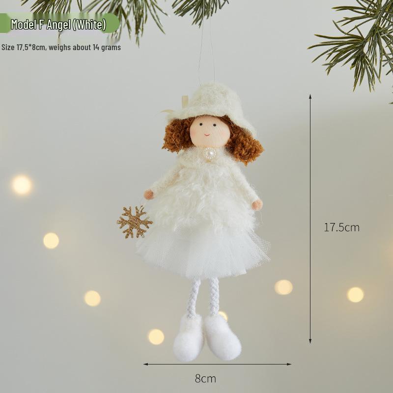 2026 Christmas Cute Plush Angel Elf Tree Ornament Pendant