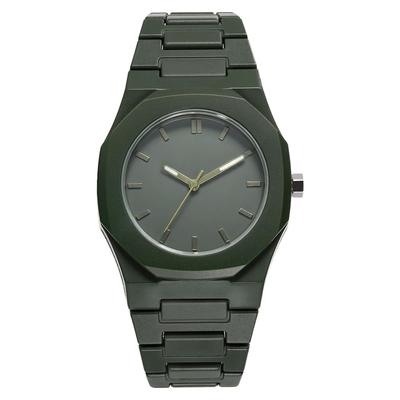 Men's Watch Unique Waterproof Resin Band Analog Simple Stylish Octagonal Quartz Fashion Accessory