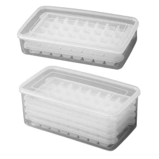 Zásobník na led s víkem přihrádky na led Odběračka na led Twist Release Design Forma na led Snadné čištění Opakovaně použitelný výrobník ledu do mrazničky