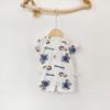 Summer Baby Bamboo Bodysuit: Lightweight, Breathable Short Sleeve Coverall for 3-24 Months