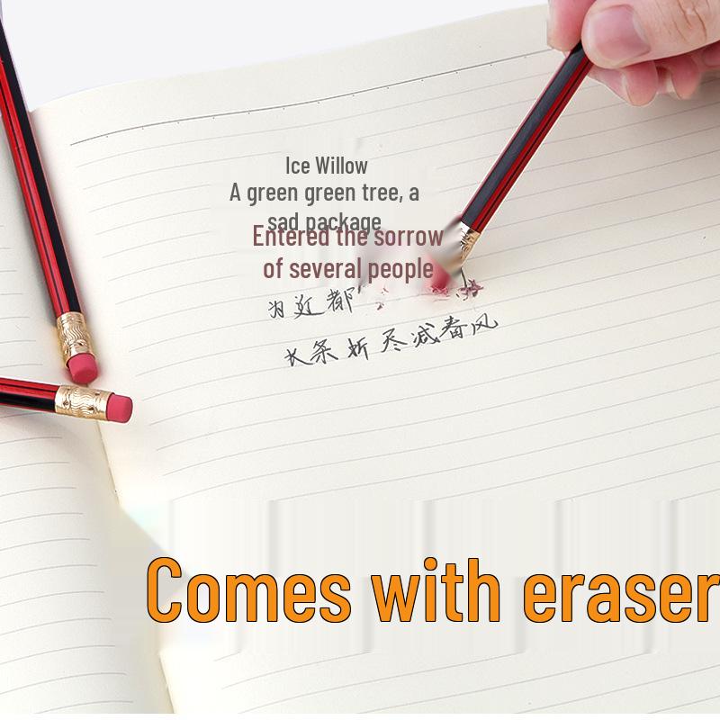 50-Pack Bao Ke HB Pencils with Erasers for Elementary School Students - Ideal for Writing, Art, and Sketching
