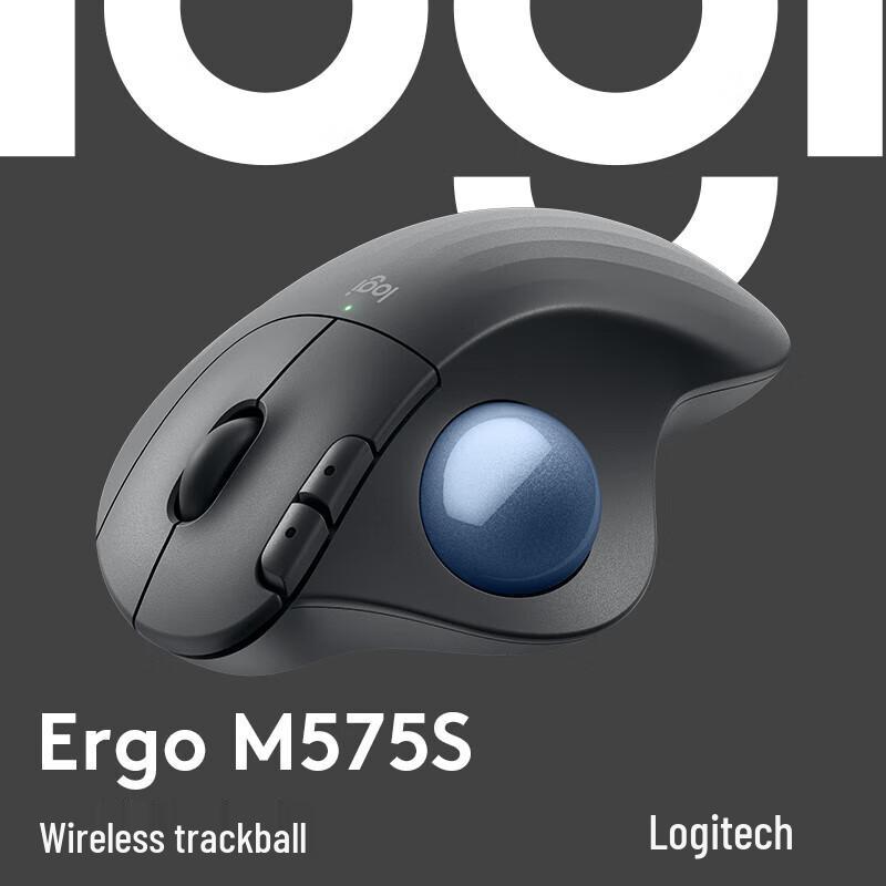 

Logitech ERGO M575S Wireless Ergonomic Trackball Mouse