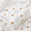 Pure Cotton Four-Layer Gauze Baby Bath Towel and Swaddle Blanket for Newborns