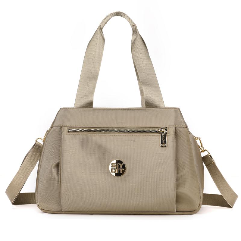 Bolso Cruzado De Nailon Para Mujer - Impermeable, Ligero, Múltiples Bolsillos, Correa Ajustable, 26x10x20 Cm